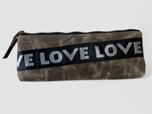 Load image into Gallery viewer, LOVE pouch - light olive
